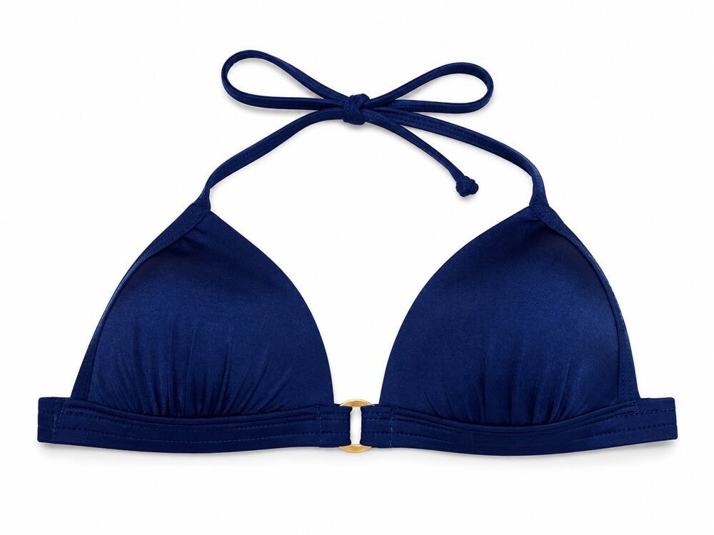 NWOT Venus Navy Halter Push Up Bikini Top 32B/34A/36AA